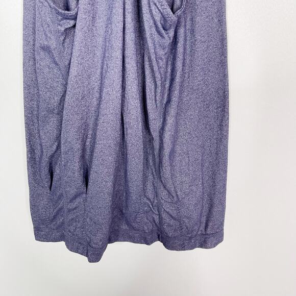 Lululemon Womens Size 8 Tie Dye No Limits Built In Tank Top Blue Purple V Neck - Picture 7 of 10